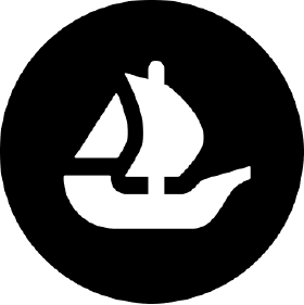 OpenSeaBlack Logo